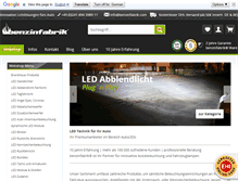 Tablet Screenshot of benzinfabrik.de